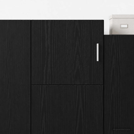 Vidaxl wandkast zwart eiken 45 x 42,5 x 40 cm bewerkt hout