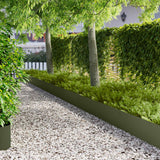 Vidaxl gazonrand 10 st 103 x 30 cm staal olijfgroen