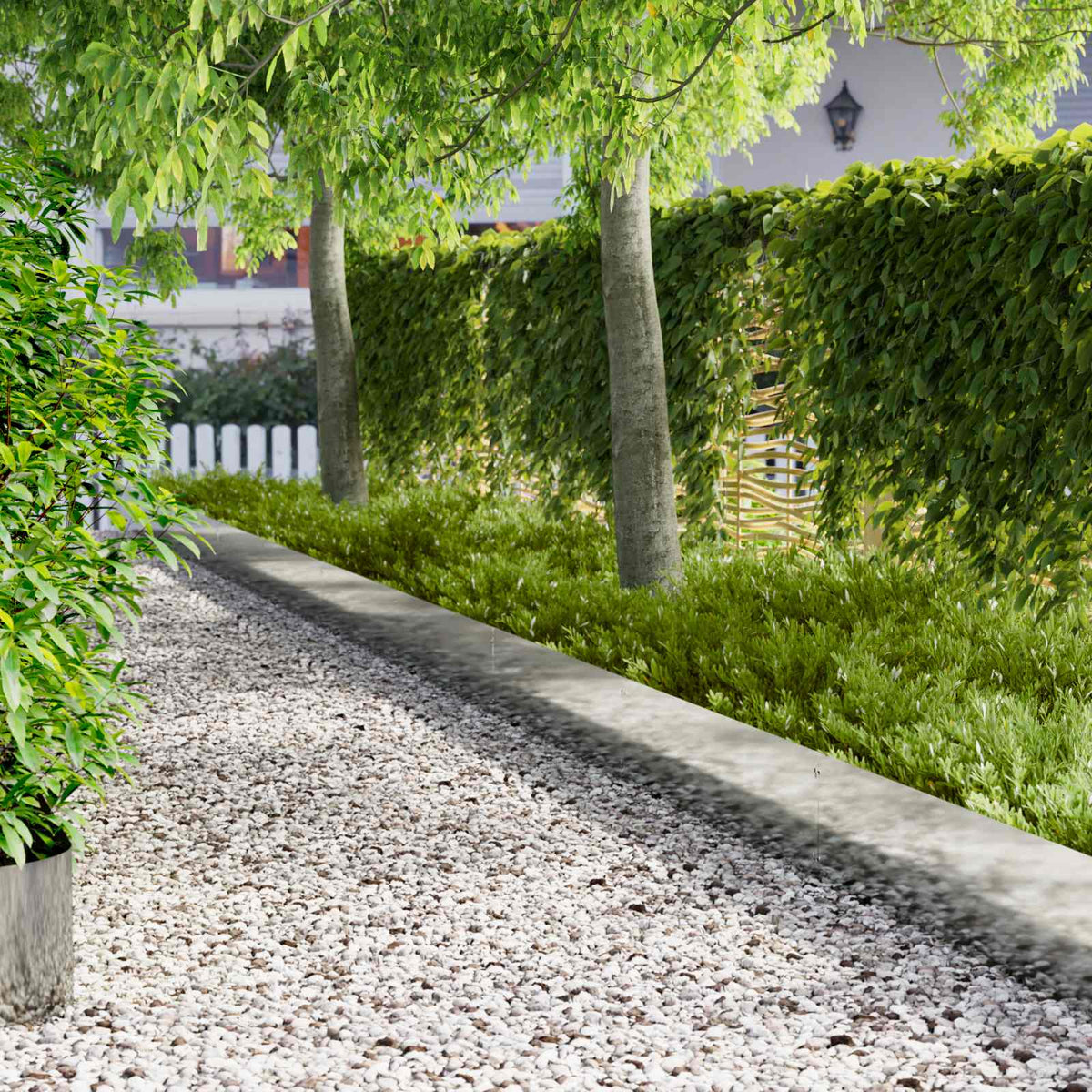 Vidaxl gazonrand 20 st 103 x 30 cm staal zilver