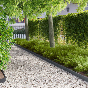 Vidaxl gazonrand 30 st 103 x 10 cm staal antraciet