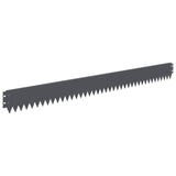 Vidaxl gazonrand 30 st 103 x 10 cm staal antraciet