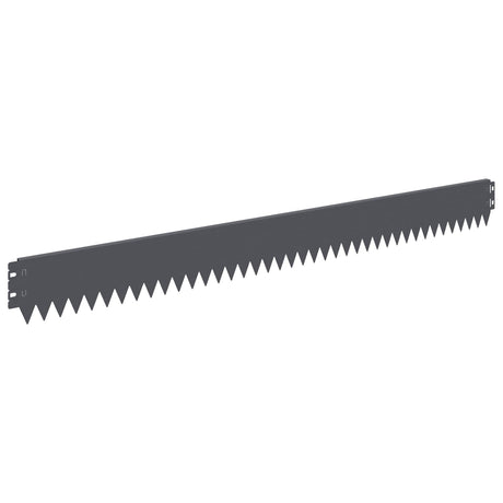 Vidaxl gazonrand 30 st 103 x 10 cm staal antraciet