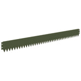 Vidaxl gazonrand 10 st 103 x 10 cm staal olijfgroen