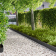 Vidaxl gazonrand met omgebogen bovenkant 10 st 103x15cm staal zwart