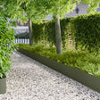Vidaxl gazonrand 20 st 103 x 30 cm staal olijfgroen