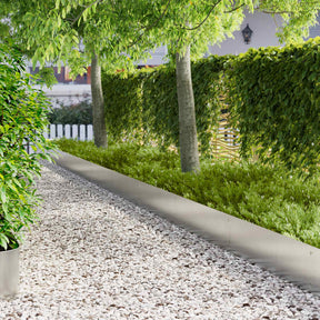 Vidaxl gazonrand 20 st 103 x 30 cm staal zilver