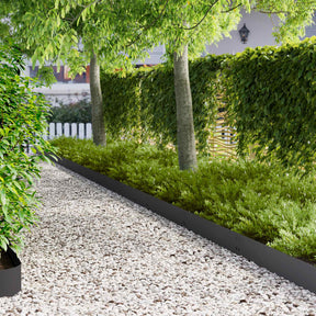 Vidaxl gazonrand 50 st 100 x 20 cm staal zwart