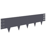 Vidaxl gazonrand 10 st 100 x 25 cm staal antracietkleurig
