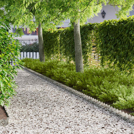 Vidaxl gazonrand 30 st 103 x 15 cm staal zilverkleurig