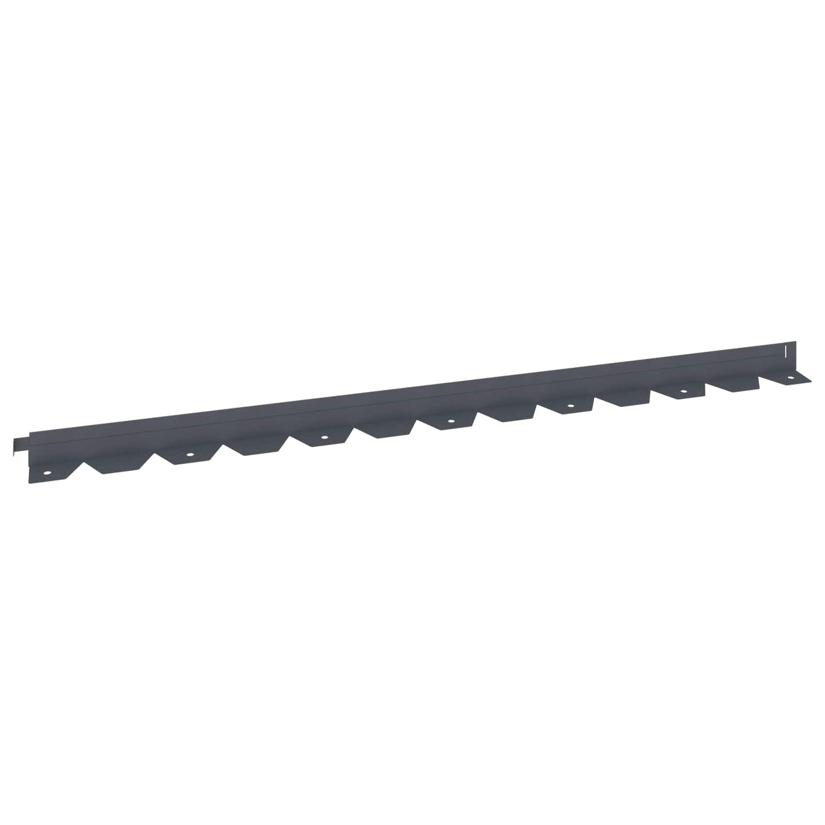 Vidaxl gazonrand 50 st 102 x 4 x 4 cm staal antracietkleurig