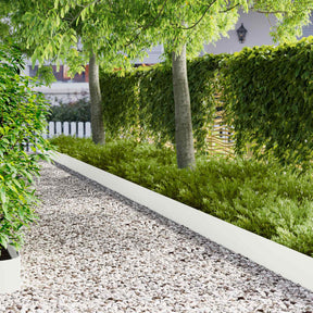 Vidaxl gazonrand 20 st 102 x 15 x 4 cm staal wit