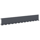 Vidaxl gazonrand 30 st 102 x 15 x 4 cm staal antracietkleurig