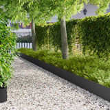 Vidaxl gazonrand 20 st 100 x 18 cm staal zwart