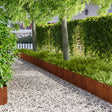 Vidaxl gazonrand 10 st 100 x 22 cm staal roestkleurig