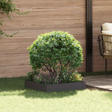 Vidaxl gazonrand 60 x 60 x 20 cm staal zwart