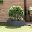 Vidaxl gazonrand 60 x 60 x 35 cm staal antracietkleurig