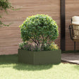 Vidaxl gazonrand 60 x 60 x 35 cm staal olijfgroen