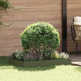 Vidaxl gazonrand 100 x 60 x 20 cm staal olijfgroen