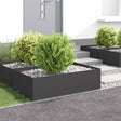 Vidaxl gazonrand 4 st 100 x 60 x 35 cm staal zwart