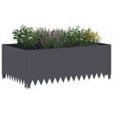 Vidaxl gazonrand 100 x 60 x 35 cm staal antracietkleurig