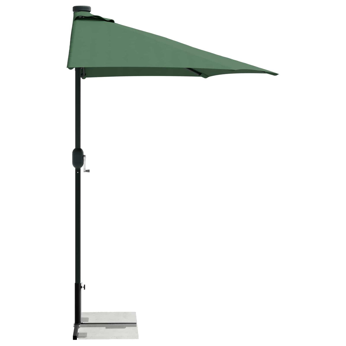 Vidaxl half parasol basis frame zwart staal for 32-38 mm pole