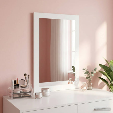 Vidaxl spiegel fauske wit 43 x 3,5 x 77 cm rechthoekig