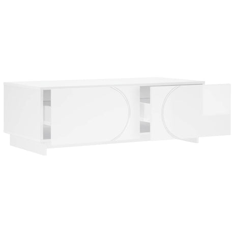 Vidaxl salontafel hoogglans wit 102 x 50,5 x 35 cm bewerkt hout