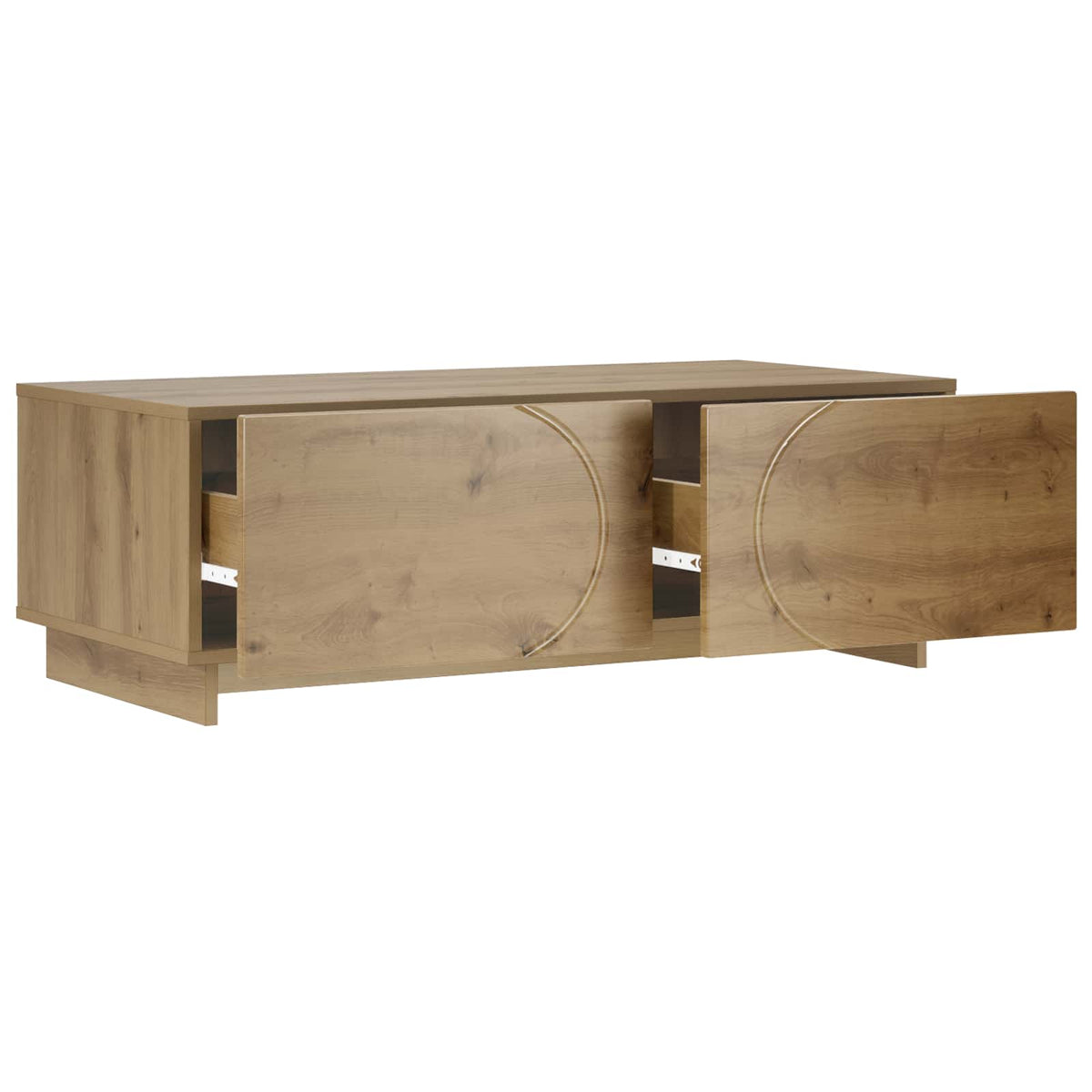 Vidaxl salontafel artisanaal eiken 102 x 50,5 x 35 cm bewerkt hout