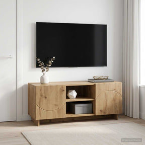 Vidaxl tv-standaard 90 x 34,5 x 40 cm artisanaal eiken bewerkt hout