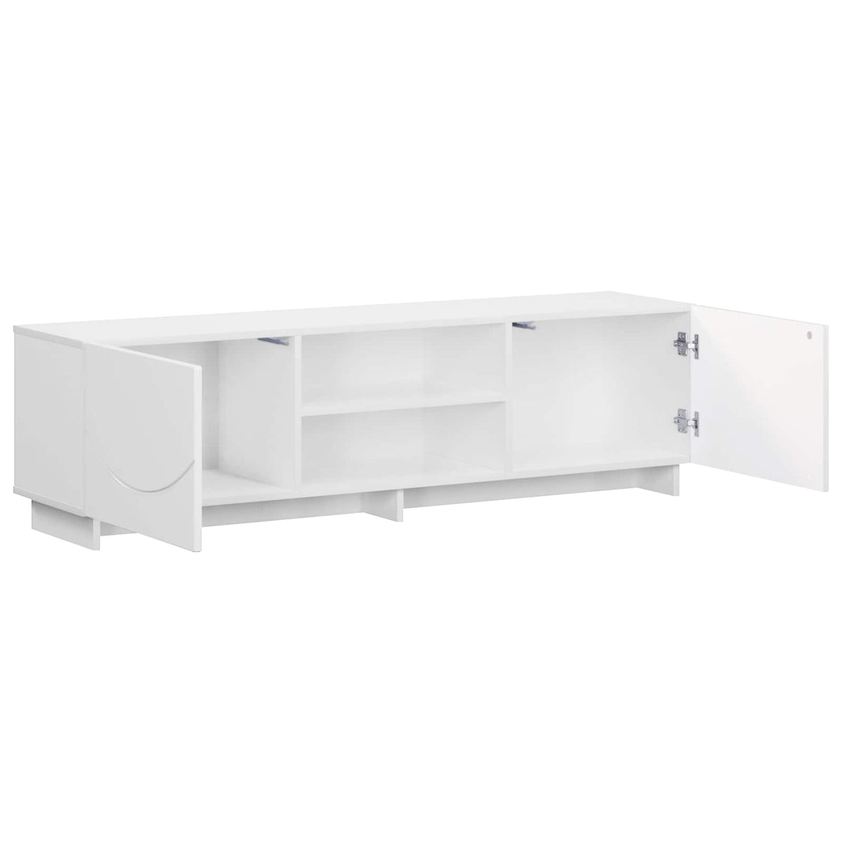 Vidaxl tv-standaard 140 x 34,5 x 40 cm hoogglans wit bewerkt hout
