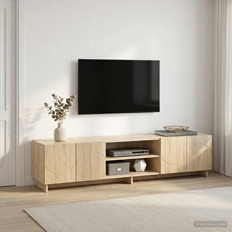 Vidaxl tv-standaard 180 x 34,5 x 40 cm sonoma eiken bewerkt hout
