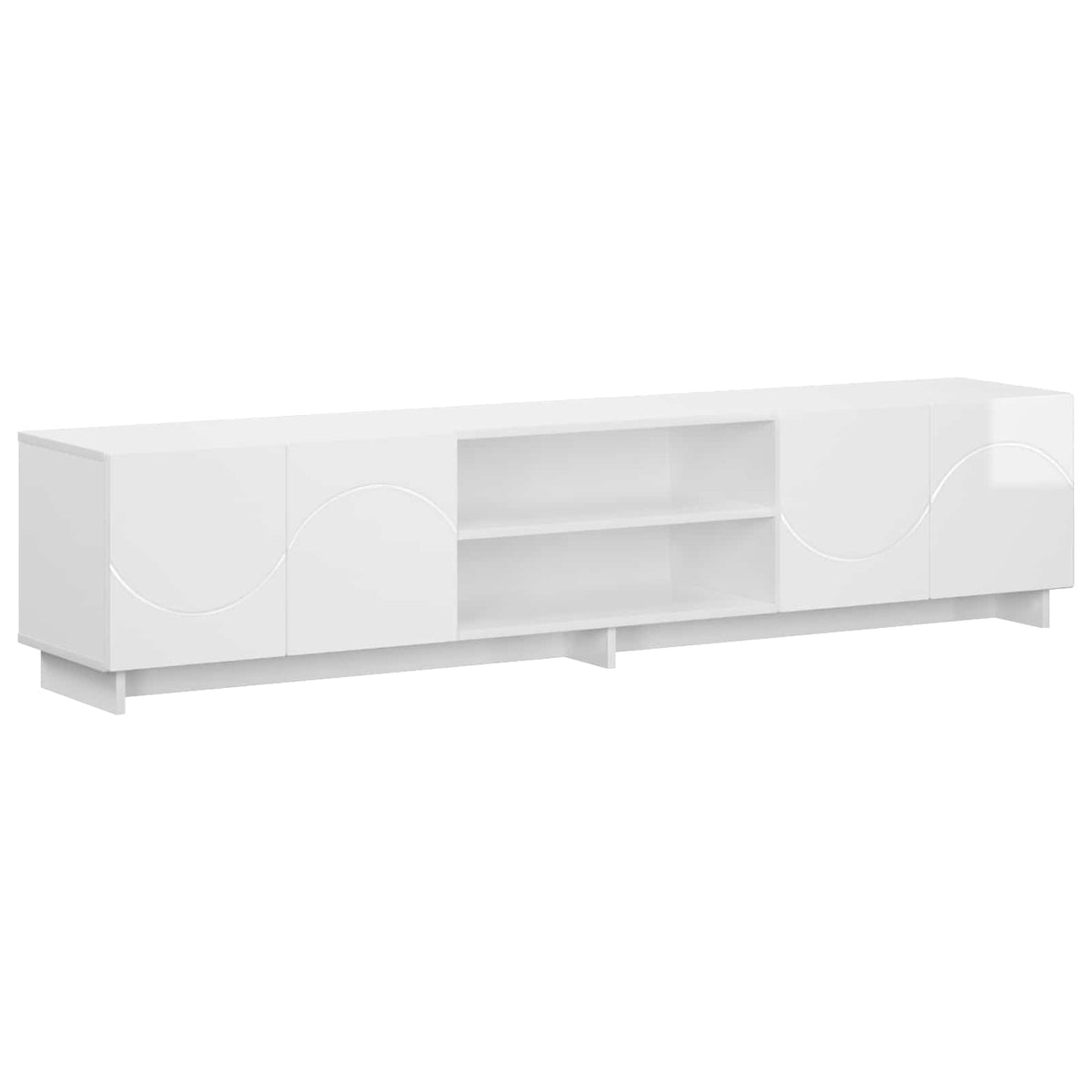 Vidaxl tv-standaard 180 x 34,5 x 40 cm hoogglans wit bewerkt hout