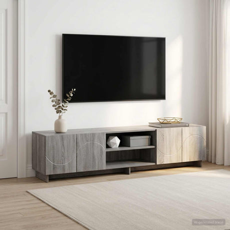 Vidaxl tv-standaard 180 x 34,5 x 40 cm grijs sonoma bewerkt hout