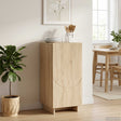 Vidaxl dressoir sonoma eiken 33,5 x 34,5 x 75 cm bewerkt hout