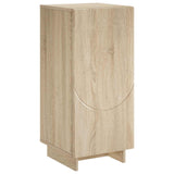 Vidaxl dressoir sonoma eiken 33,5 x 34,5 x 75 cm bewerkt hout