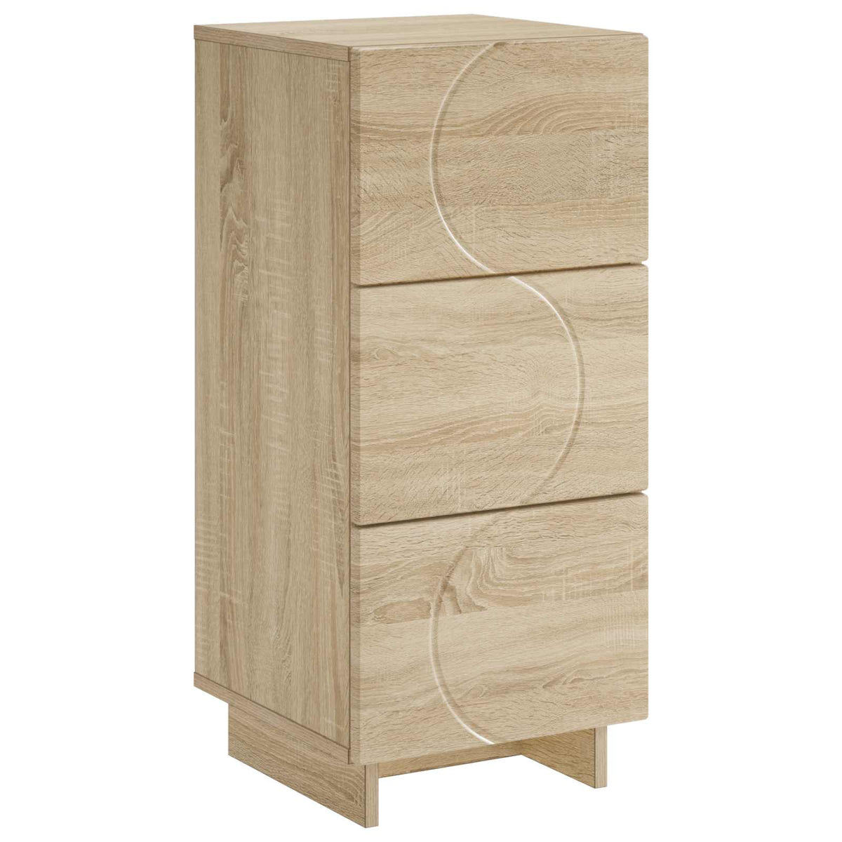 Vidaxl dressoir sonoma eiken 33.5 x 34.5 x 75 cm bewerkt hout