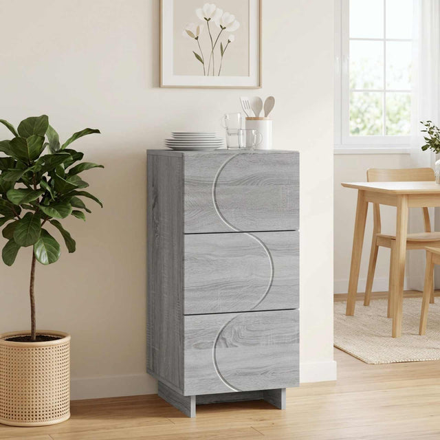Vidaxl dressoir grijs sonoma 33.5 x 34.5 x 75 cm bewerkt hout