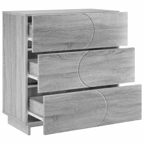 Vidaxl dressoir grijs sonoma 70 x 38 x 75 cm bewerkt hout