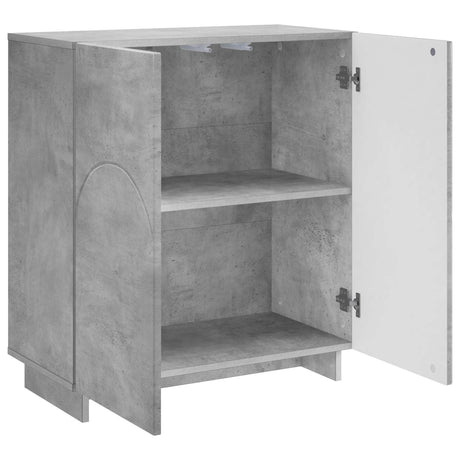 Vidaxl dressoir betongrijs 67 x 34,5 x 75 cm bewerkt hout