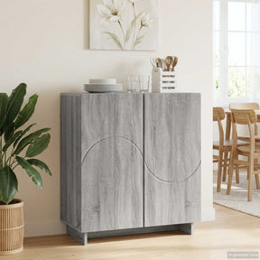 Vidaxl dressoir grijs sonoma 67 x 34,5 x 75 cm bewerkt hout