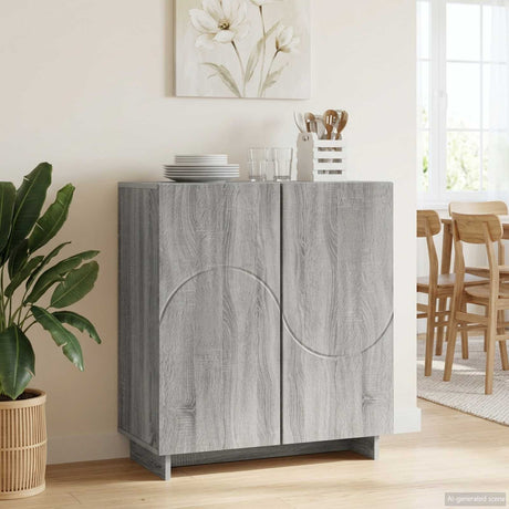 Vidaxl dressoir grijs sonoma 67 x 34,5 x 75 cm bewerkt hout