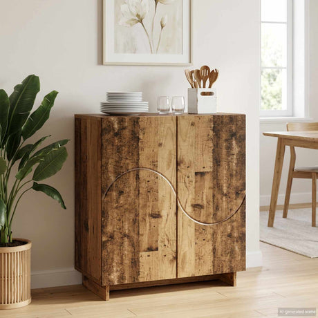 Vidaxl dressoir oud hout 67 x 34,5 x 75 cm bewerkt hout
