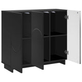 Vidaxl dressoir zwart 85,5 x 31 x 75 cm bewerkt hout