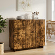 Vidaxl dressoir gerookt eiken 85,5 x 31 x 75 cm bewerkt hout