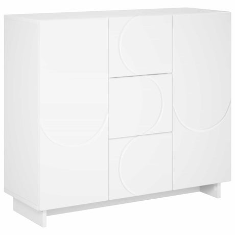 Vidaxl dressoir wit 85,5 x 31 x 75 cm bewerkt hout