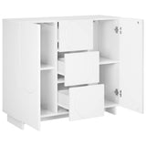 Vidaxl dressoir wit 85,5 x 31 x 75 cm bewerkt hout