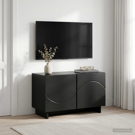 Vidaxl tv-meubel 60 x 34.5 x 40 cm zwart bewerkt hout