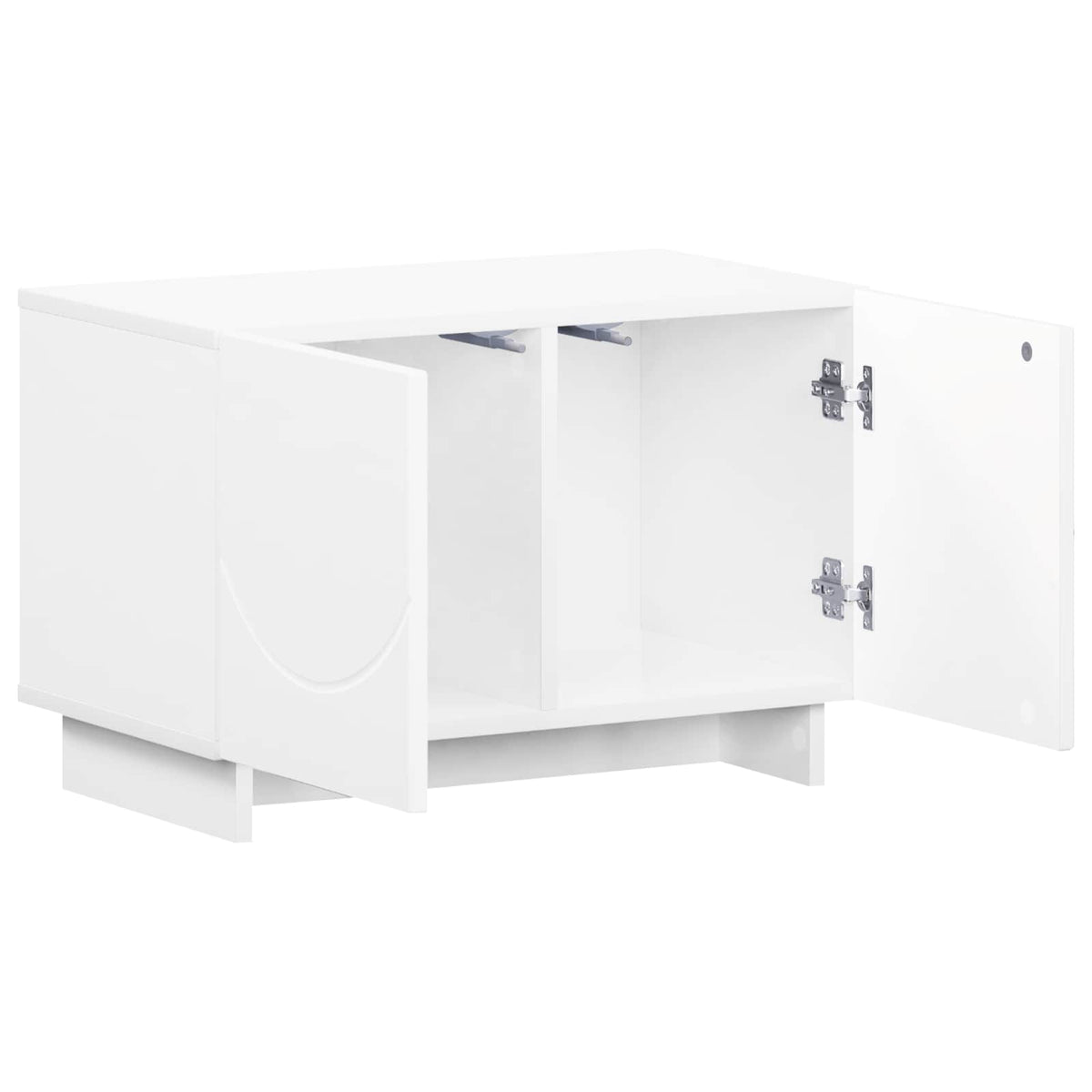 Vidaxl tv-meubel 60 x 34.5 x 40 cm hoogglans wit bewerkt hout