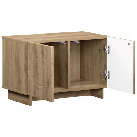 Vidaxl tv-meubel 60 x 34.5 x 40 cm artisanaal eiken bewerkt hout