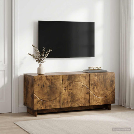 Vidaxl tv-meubel 90 x 34,5 x 40 cm gerookt eiken bewerkt hout